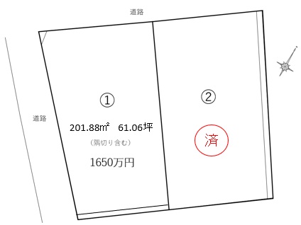 白石３丁目売土地の - 山口市の小郡の小郡不動産