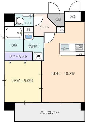 ザ・リース アパートメント ワイズの4～6階(間取) - 山口市の小郡の小郡不動産