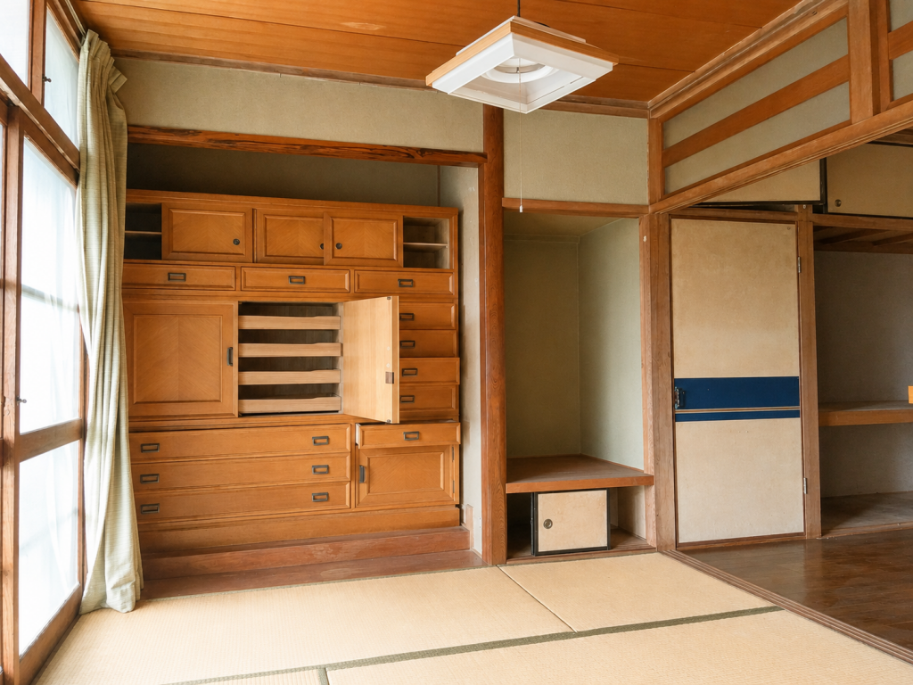 山口市吉敷上東　中古戸建の和室、着物箪笥 - 山口市の小郡の小郡不動産